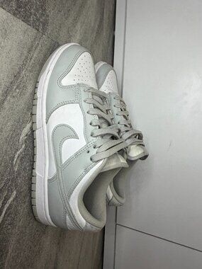 Nike Dunk Low White and Smoke Grey Men's Size 8